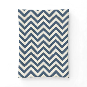 Chevron Cotton Comforter – Navy - Dipaliz - Quilts & Comforters