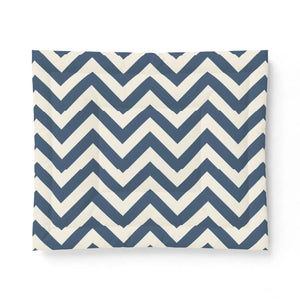 Chevron Cotton Comforter – Navy - Dipaliz - Quilts & Comforters