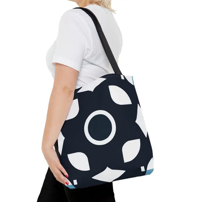 Elevate Style: Black & White Abstract Pattern Tote Bag! - Bags