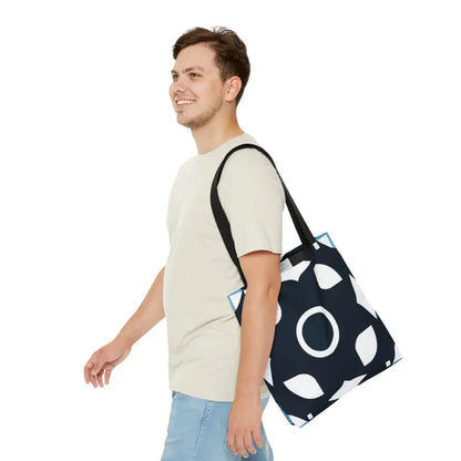 Elevate Style: Black & White Abstract Pattern Tote Bag! - Medium Bags