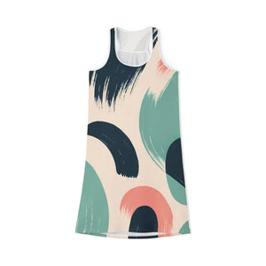 Print Racerback Dress - Chic Abstract Vibrant Patterns - Dipaliz - Dresses