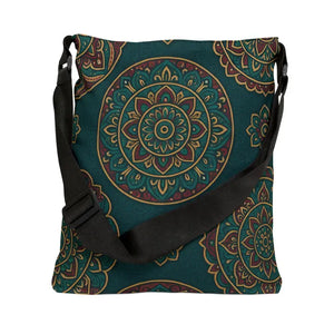 Chic Adjustable Tote Bag with Vibrant Boho Flair - Dipaliz - Shopper Bags