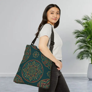 Chic Adjustable Tote Bag with Vibrant Boho Flair - Dipaliz - Shopper Bags