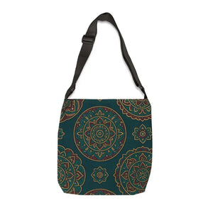 Chic Adjustable Tote Bag with Vibrant Boho Flair - Dipaliz - 18’’ × - Shopper Bags