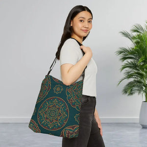 Chic Adjustable Tote Bag with Vibrant Boho Flair - Dipaliz - 16’’ × - Shopper Bags