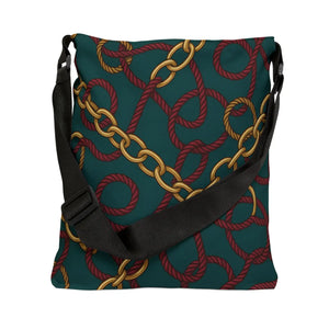 Vibrant Chic Adjustable Tote - Unique Chain Charm - Dipaliz - Bags