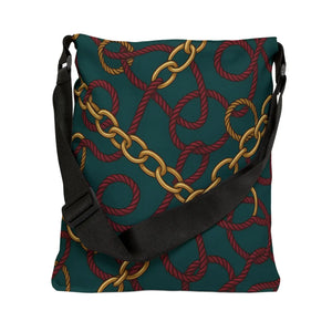 Vibrant Chic Adjustable Tote - Unique Chain Charm - Dipaliz - Bags