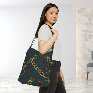 Vibrant Chic Adjustable Tote - Unique Chain Charm - Dipaliz - Bags