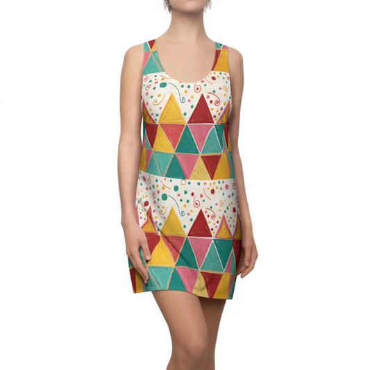 Turn Heads with the Captivating Aop Racerback Dress - Xs Dresses