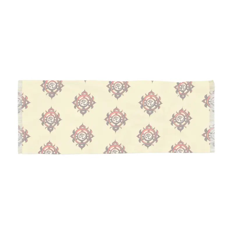 Transform your Look with the Chic Aum Pattern Polyester Scarf - 27’’ × 73’’