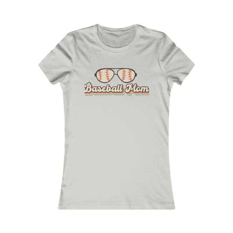 Rock your Style in the Chic Baseball Mama Favorite Tee - m / Silver T-shirt