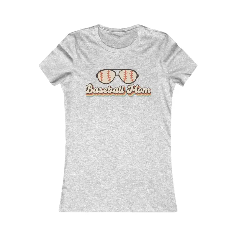 Rock your Style in the Chic Baseball Mama Favorite Tee - s / Athletic Heather T-shirt