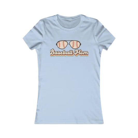 Chic Baseball Mama Tee: Rock your Mom Style Everyday - s / Baby Blue T-shirt