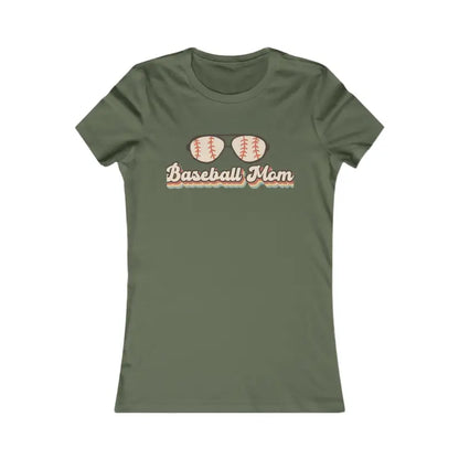 Rock your Style in the Chic Baseball Mama Favorite Tee - s / Military Green T-shirt