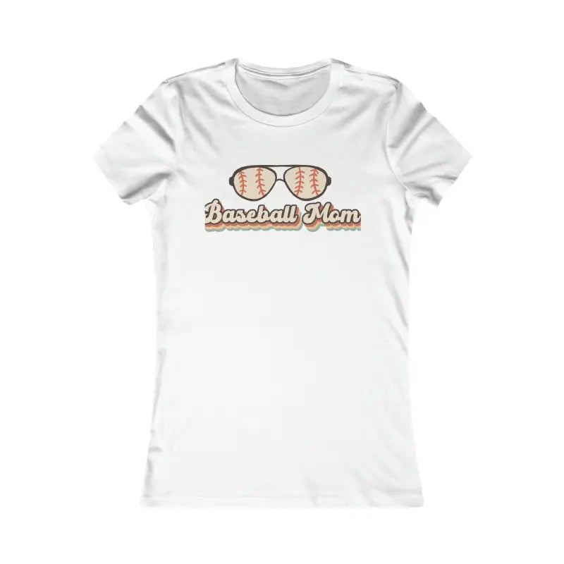 Rock your Style in the Chic Baseball Mama Favorite Tee - s / White T-shirt