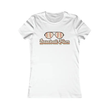 Rock your Style in the Chic Baseball Mama Favorite Tee - s / White T-shirt