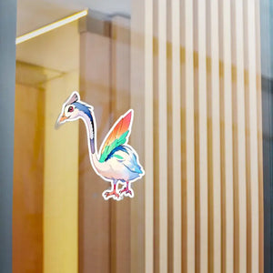 Cute Bird Kiss Cut Vinyl Decals White Satin Stickers - Dipaliz - Decorative