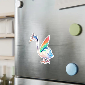 Cute Bird Kiss Cut Vinyl Decals White Satin Stickers - Dipaliz - Decorative