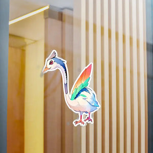 Cute Bird Kiss Cut Vinyl Decals White Satin Stickers - Dipaliz - Decorative