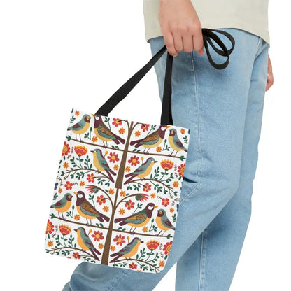 Birds on a Tree Tote Bag: 2024’s Nature-inspired Fashion Trend - Small Bags