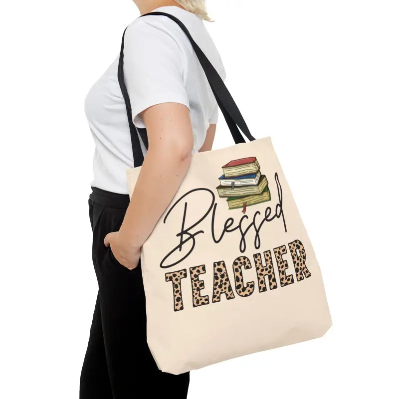 Elevate your Classroom Style with the Blessed Teacher Tote Bag - Large Bags