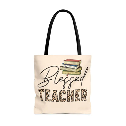 Elevate your Classroom Style with the Blessed Teacher Tote Bag - Bags