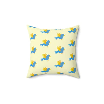 Chic Blue Bird Pillow: a Bold Room Revamp - 14’’ × Home Decor