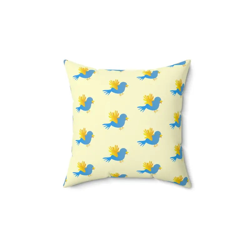 Chic Blue Bird Pillow: a Bold Room Revamp - Home Decor