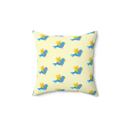 Chic Blue Bird Pillow: a Bold Room Revamp - Home Decor