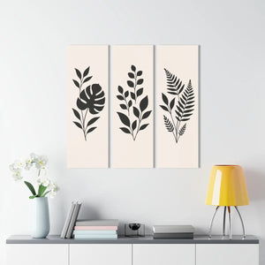 Chic Botanical Triptych – Modern Acrylic Prints - Dipaliz