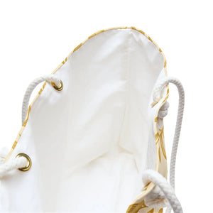 Chic Botanical Tote - Golden Foliage Weekender Bag - Dipaliz - Luggage & Bags