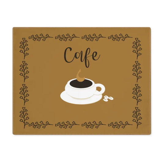 Cafe Vibes Cotton Placemats for Cozy Home Dining - 18’’ × 14’’ Decor