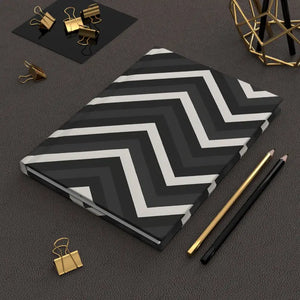 Chic Chevron Hardcover Journal Matte Laminated Cover Dipaliz - Journals