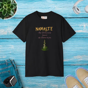 Namaste T-shirt - Divine Energy Confidence Tee - Dipaliz - Black / s - T-shirts