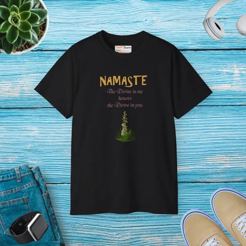 T-shirt Namaste - Instant Confidence | Dipaliz - Black / s - T-shirts