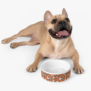 Dog Print Pet Bowl - Ceramic Chic Design - Dipaliz - 16oz - Bowls Feeders & Waterers