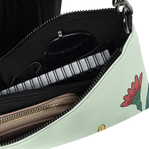 Crossbody Bag Faux Leather Pretty Flowers Sling by Dipaliz - Cross Body Bags