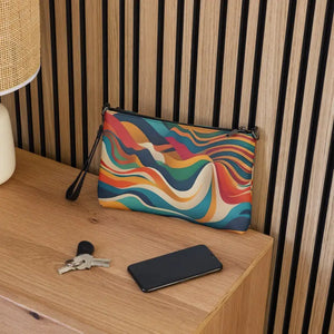 Crossbody Bag Faux Leather Wavy Stripes Bold Design - Dipaliz - Cross Body Bags