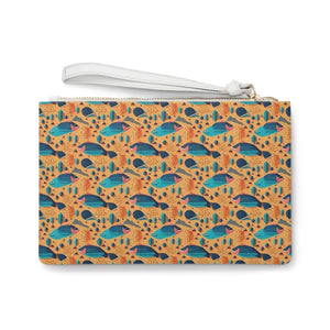 Fish Pattern Clutch Bag Chic Vegan Leather Evening Purse - Dipaliz - one Size - Bags