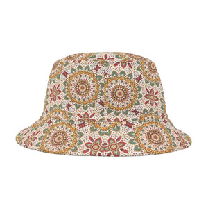 Bucket Hats - Floral Geometric Mandala Pattern - Dipaliz