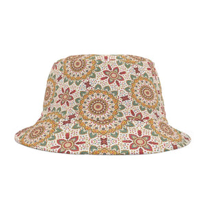 Bucket Hats - Floral Geometric Mandala Pattern - Dipaliz