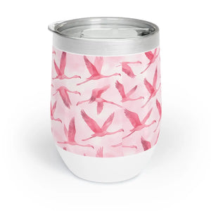 Chic Flamingo Wine Tumbler - Premium Stainless Steel - Dipaliz - Tumblers
