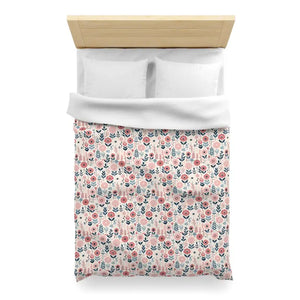 Chic Floral Microfiber Duvet Cover - Vibrant Bedroom Style - Dipaliz - Covers