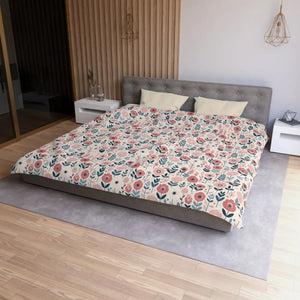 Chic Floral Microfiber Duvet Cover – Soft Bedding - Dipaliz - Covers