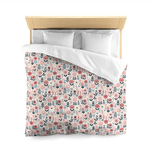 Chic Floral Microfiber Duvet Cover – Soft Bedding - Dipaliz - Covers