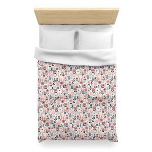 Chic Floral Microfiber Duvet Cover – Soft Bedding - Dipaliz - Covers