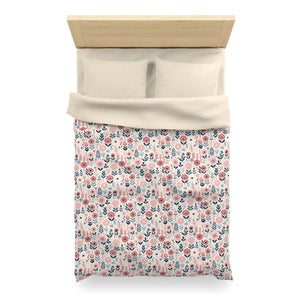 Chic Floral Microfiber Duvet Cover – Soft Bedding - Dipaliz - Covers