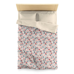 Chic Floral Microfiber Duvet Cover – Soft Bedding - Dipaliz - Covers