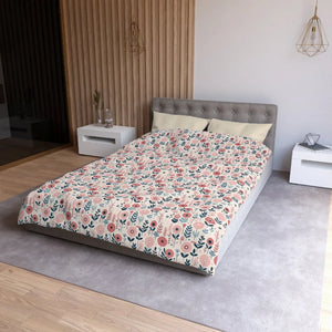 Chic Floral Microfiber Duvet Cover – Soft Bedding - Dipaliz - Covers