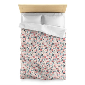 Chic Floral Microfiber Duvet Cover – Soft Bedding - Dipaliz - Covers